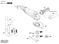 Bosch 3 601 GA3 200 Gws 18-125 Sl Angle Grinder 18 V / Eu Spare Parts